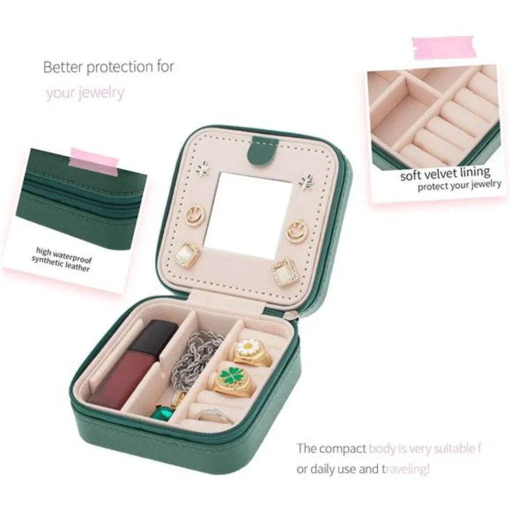 Travel jewelry case Travel jewelry box Travel Jewelry Organizer Small box Gift